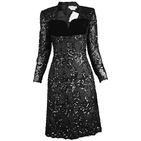 givenchy dress velvet vintage